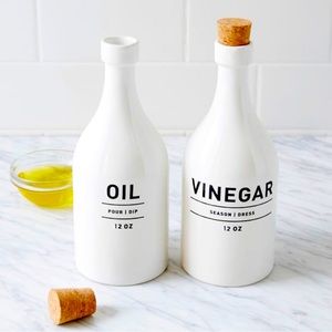 New Never Used CB2 Oil & Vinegar Set